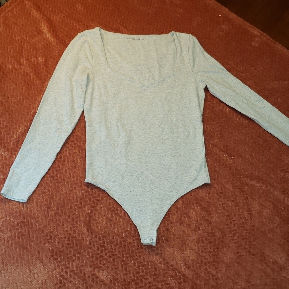 Abercrombie & Fitch Heather Gray Top Romper Size L